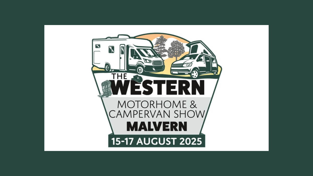Logo for the Western Motorhome and Campervan Show, outlined in green